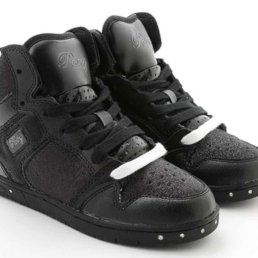 Pastry Youth Glam Pie Glitter High-Top Sneaker & Dance Shoe for Girls Size 10